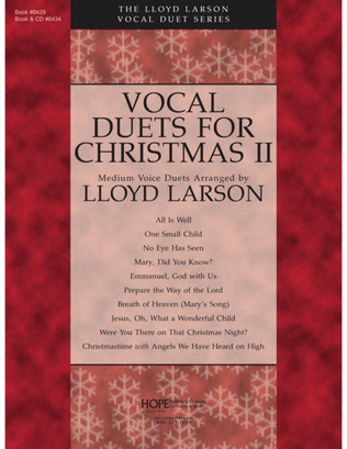 Book cover for Vocal Duets for Christmas II