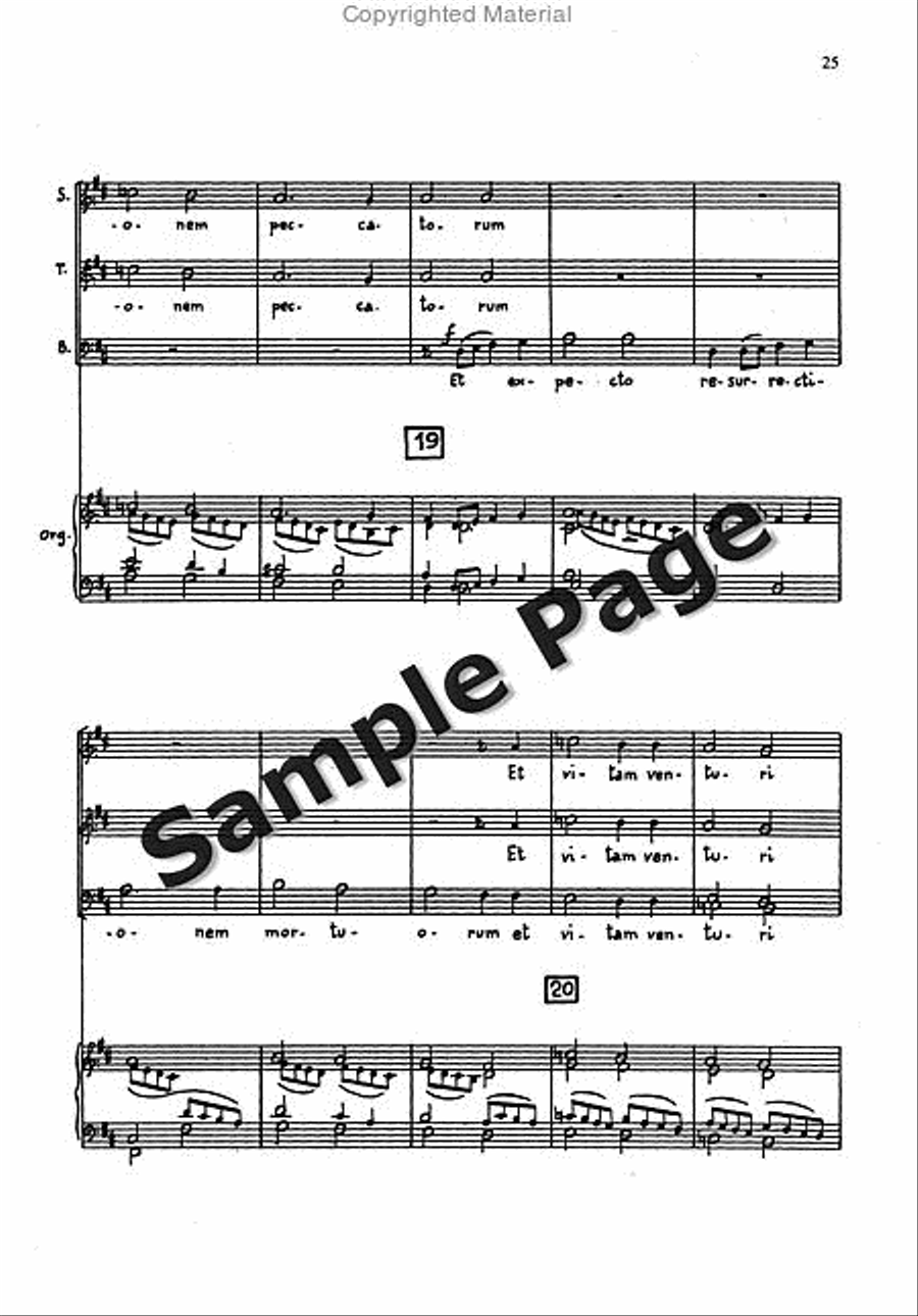 Messa Breve For Mixed Choir (3 Voices Stb) And Organ STB scores gallery preview page 24