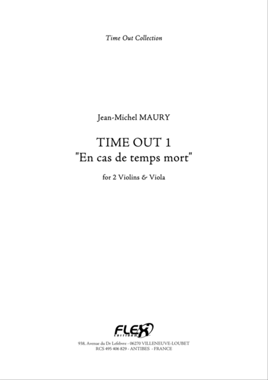 Time Out 1 Viola scores gallery preview page 1