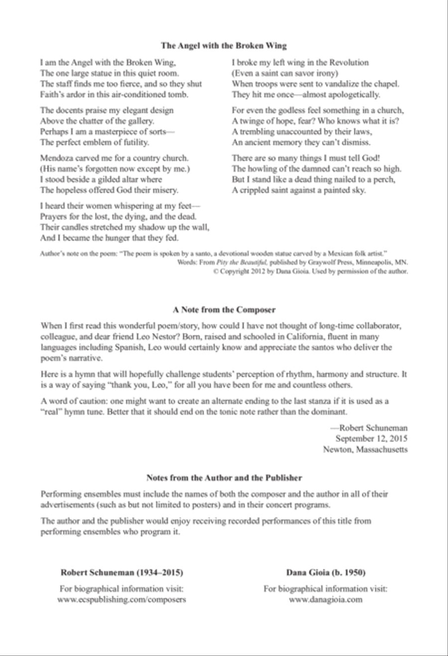 The Angel with the Broken Wing 4-Part scores gallery preview page 2