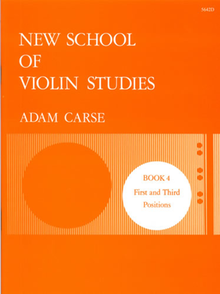 Book cover for New School of Violin Studies. Book 4