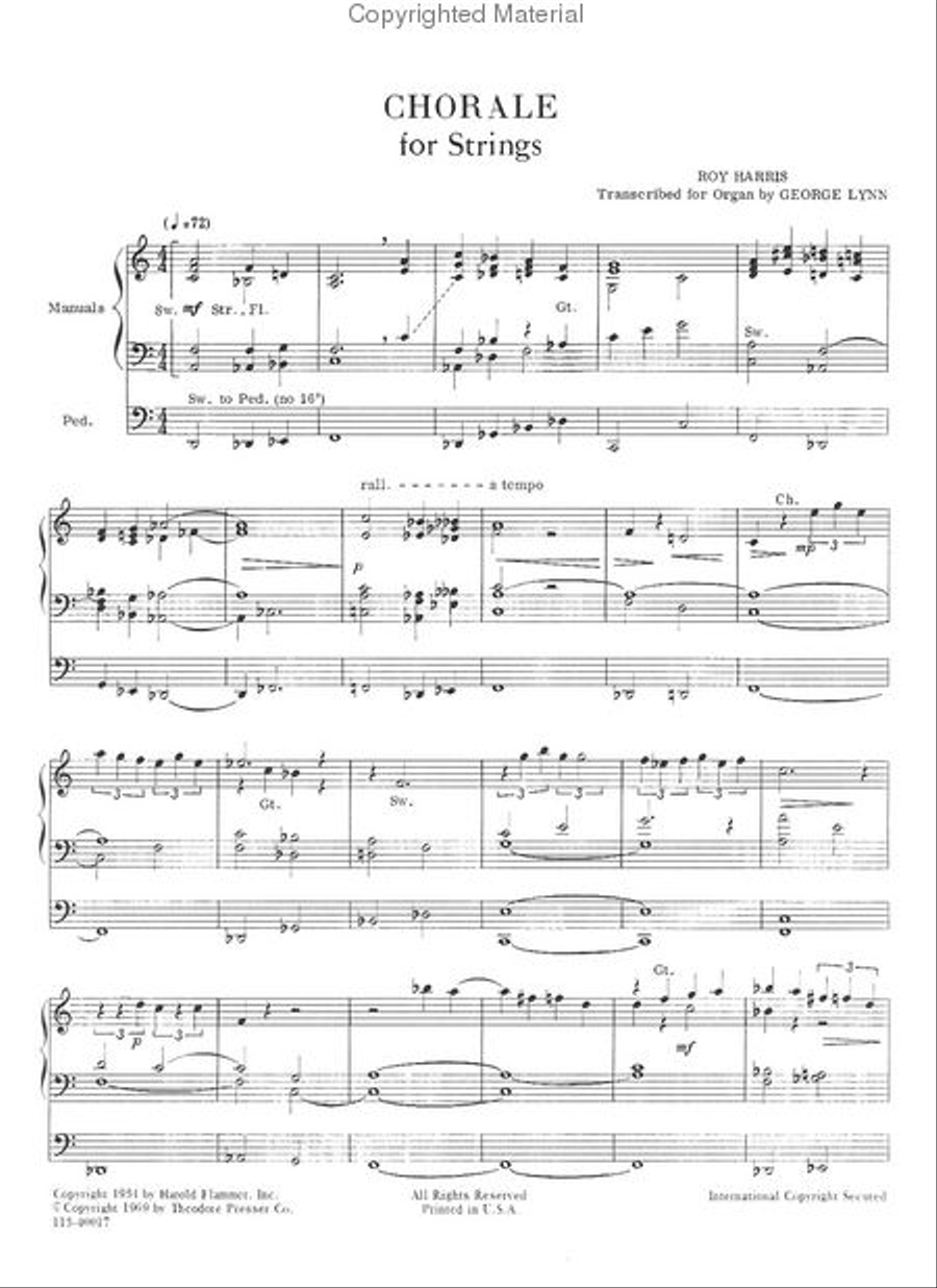 Chorale For Strings Chamber Music scores gallery preview page 2