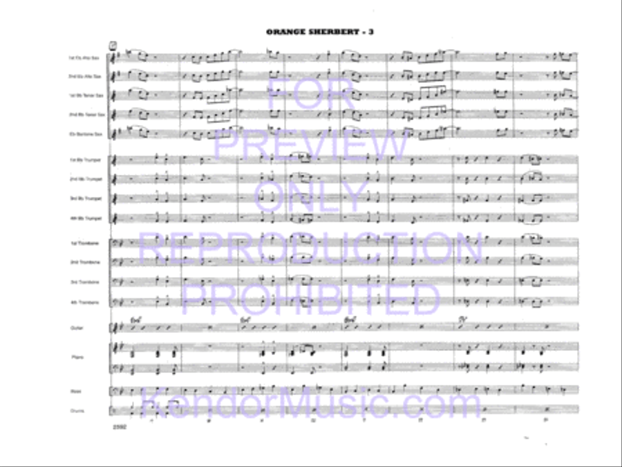 Orange Sherbert Jazz Ensemble scores gallery preview page 5