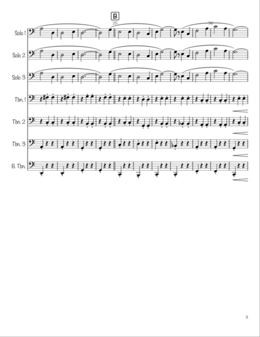 Irish Eyes Irish Eyes Brass Ensemble scores gallery preview page 3