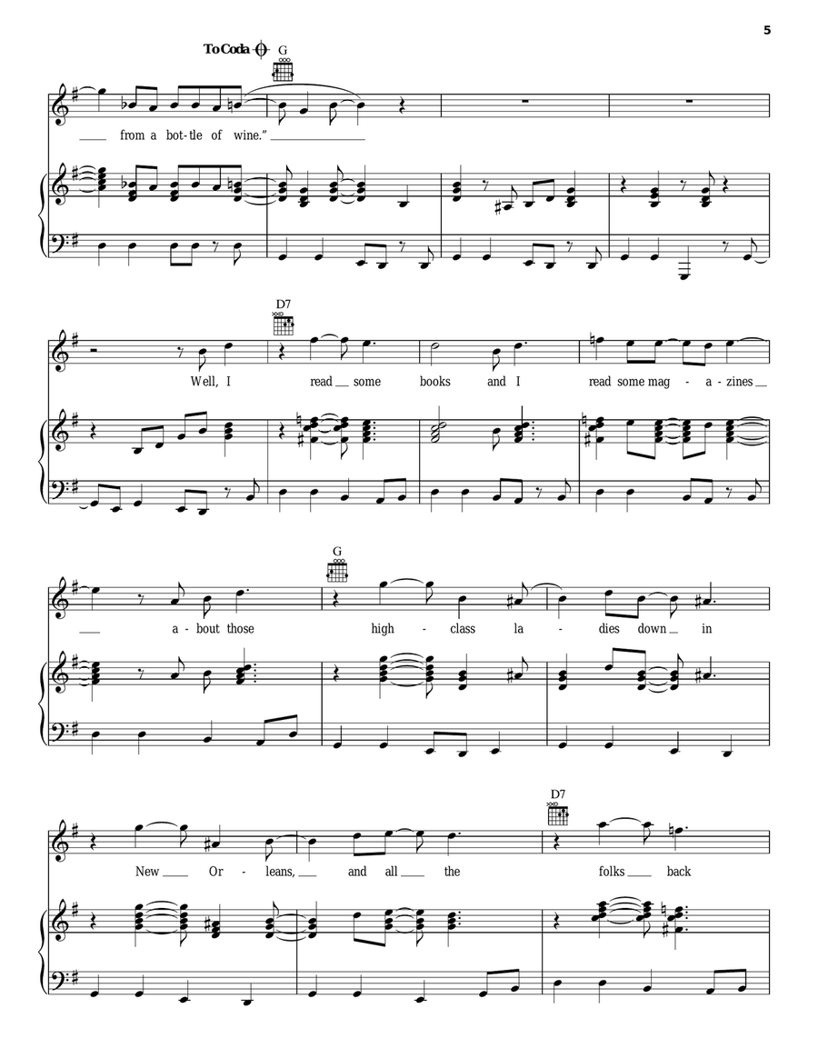 Honky Cat Acoustic Guitar scores gallery preview page 5