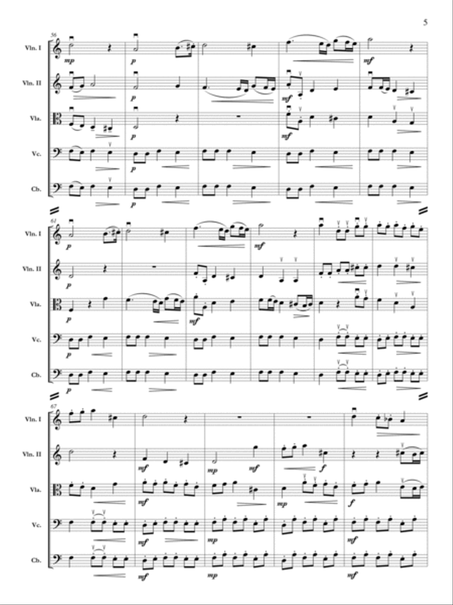 The Bells of St. Genevieve Orchestra scores gallery preview page 6