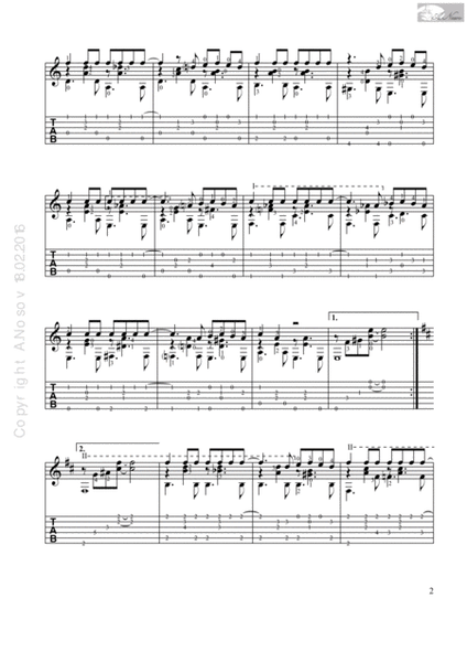 O Que Será (Sheet music for guitar) image number null