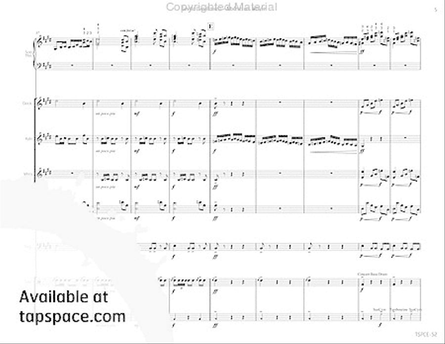 Sevilla (Sevillanas) Percussion Ensemble scores gallery preview page 10