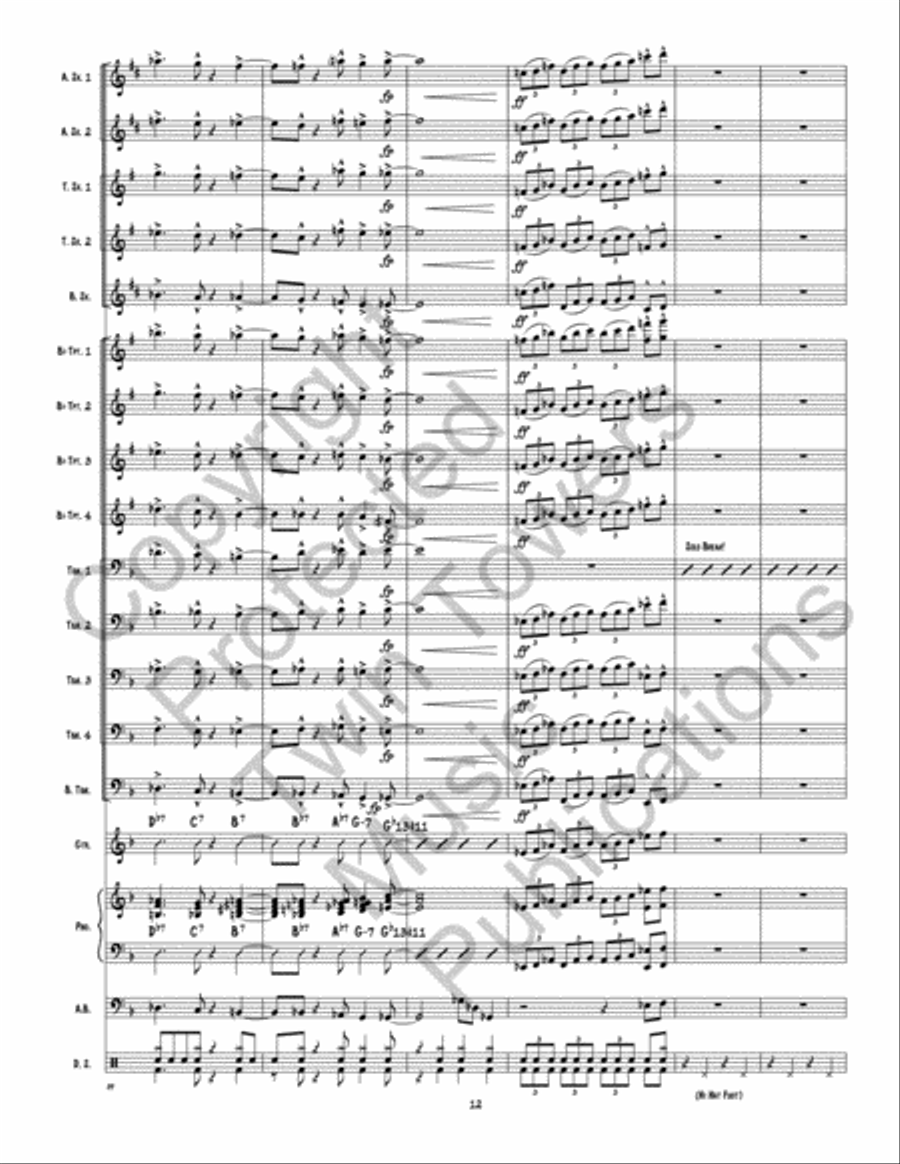 Back This Thang Up Jazz Ensemble scores gallery preview page 13