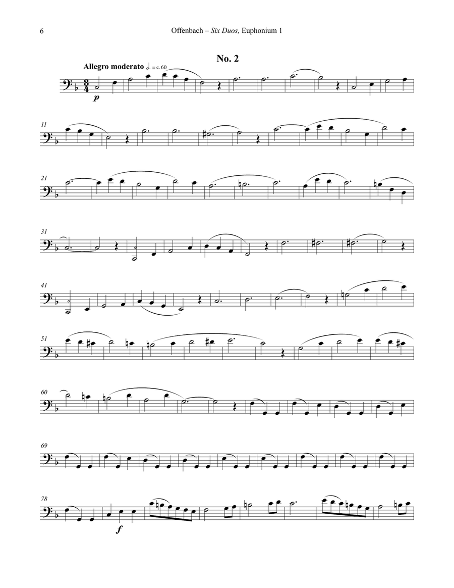 Six Duos for Euphoniums Six Duos for Euphoniums Brass Duet scores gallery preview page 6