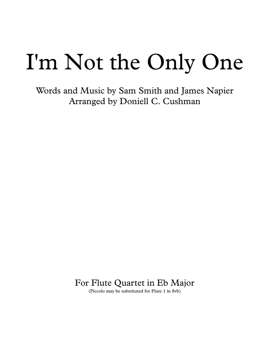 I'm Not The Only One Woodwind Quartet scores gallery preview page 1