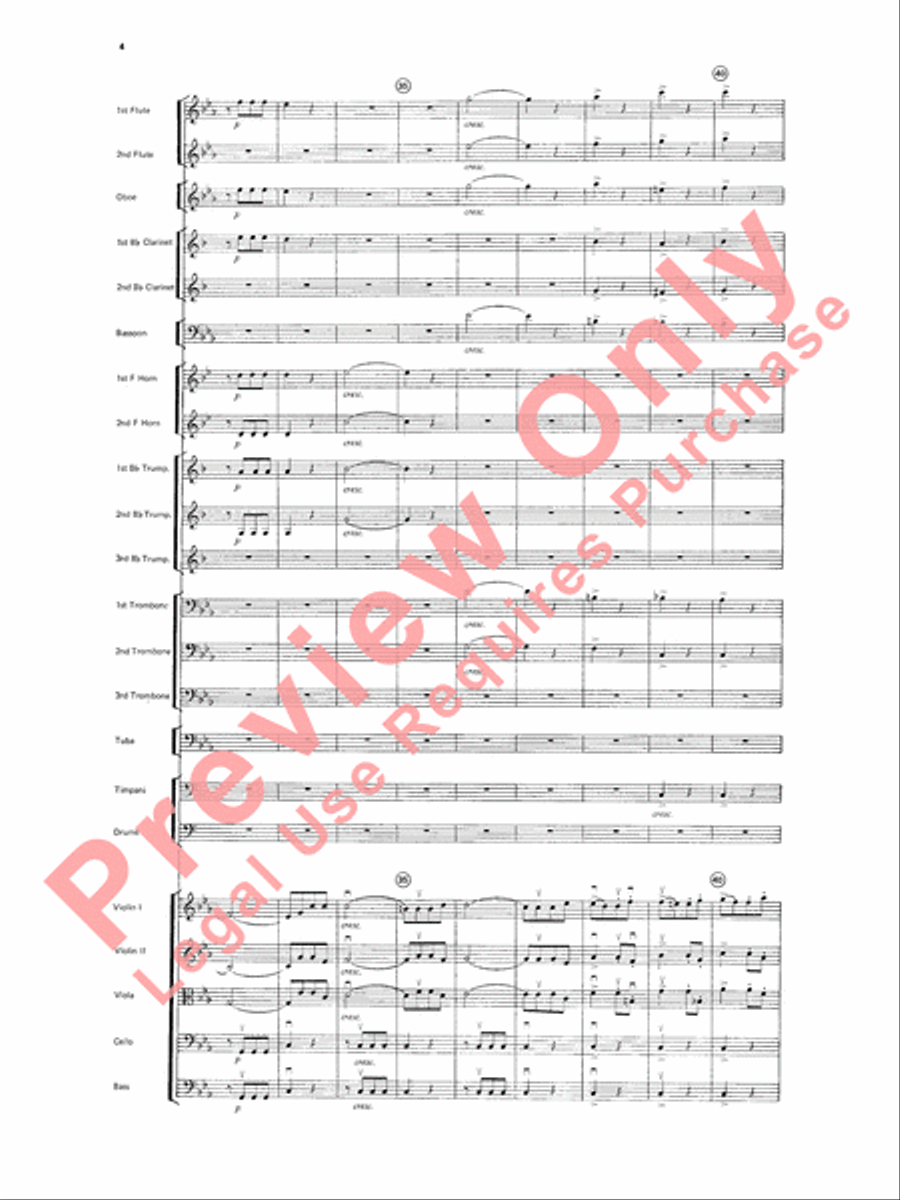 Beethoven's Symphony No. 5, 1st Movement Full Orchestra scores gallery preview page 7