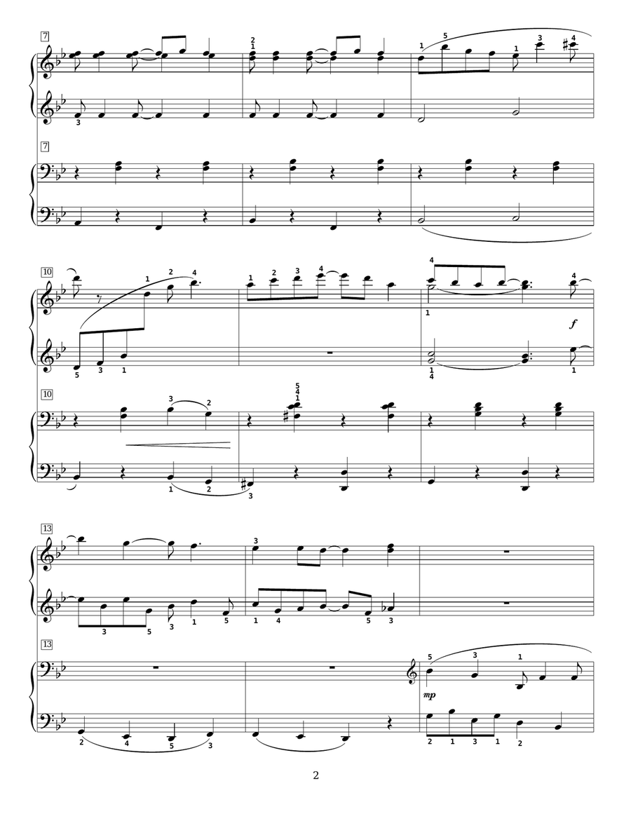 Magnetic Rag Piano Duet scores gallery preview page 2