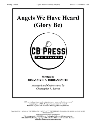 Book cover for Angels We Have Heard (glory Be)