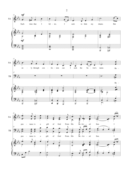 Be Ye Therefore Perfect - SATB choir with piano accompaniment image number null