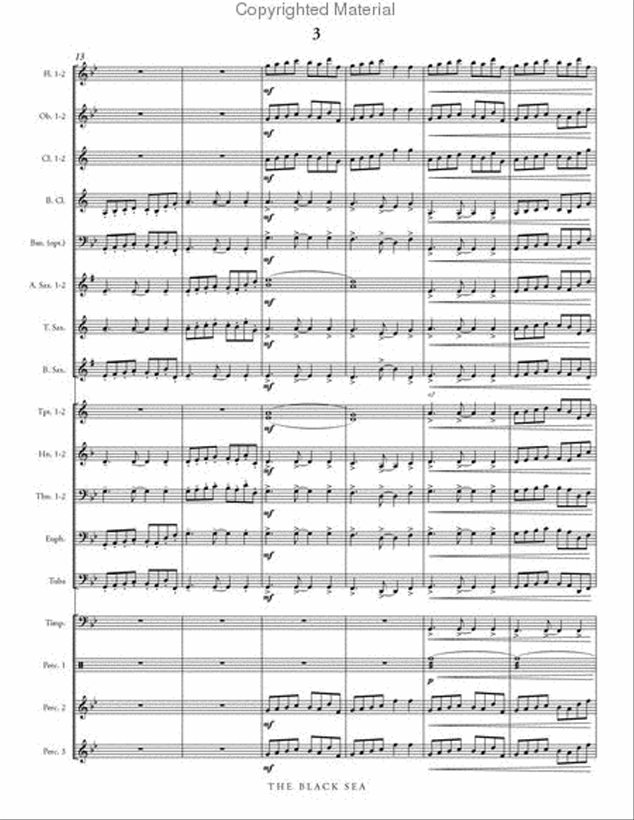 The Black Sea The Black Sea Concert Band scores gallery preview page 4