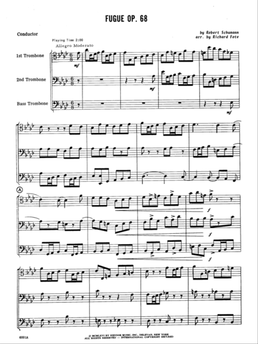 Fugue Op. 68 Trombone scores gallery preview page 2