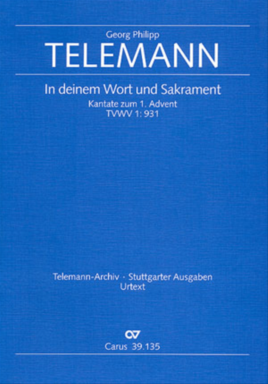 Trough blessed word and sacrament (In deinem Wort und Sakrament) 4-Part scores gallery preview page 1