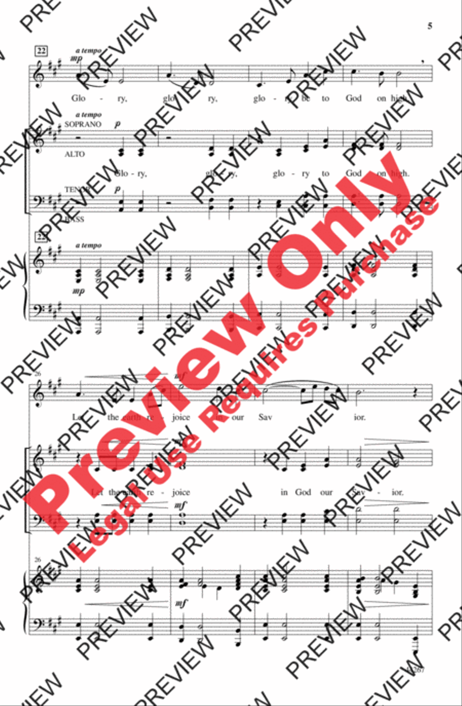 Now My Spirit Sings Now My Spirit Sings 4-Part scores gallery preview page 5