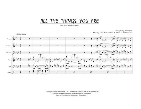 All The Things You Are