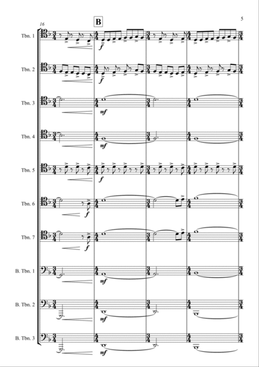 I Am The Doctor Brass Ensemble scores gallery preview page 5