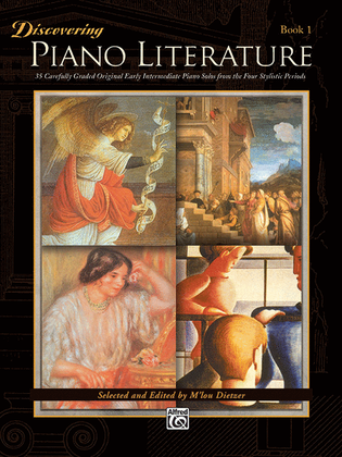 Book cover for Discovering Piano Literature, Book 1