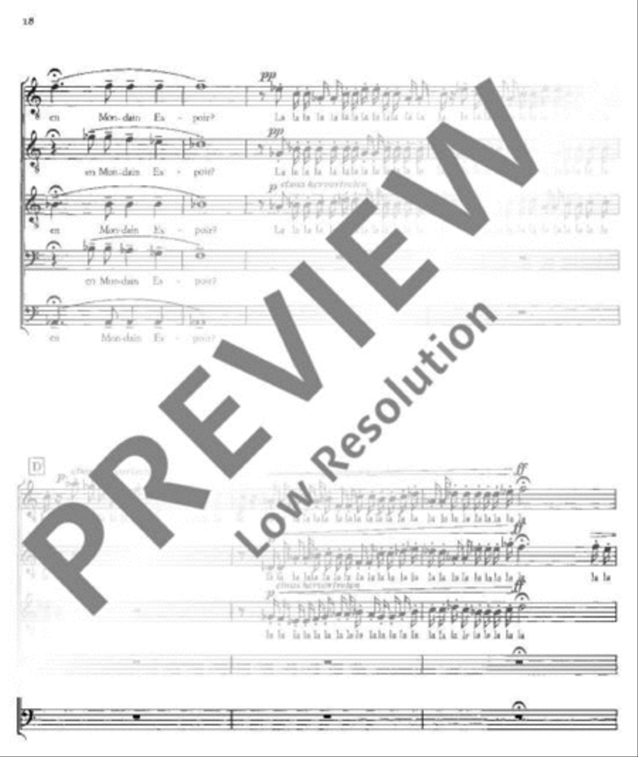 Drei französische Chöre Drei französische Chöre Mixed Choir scores gallery preview page 19