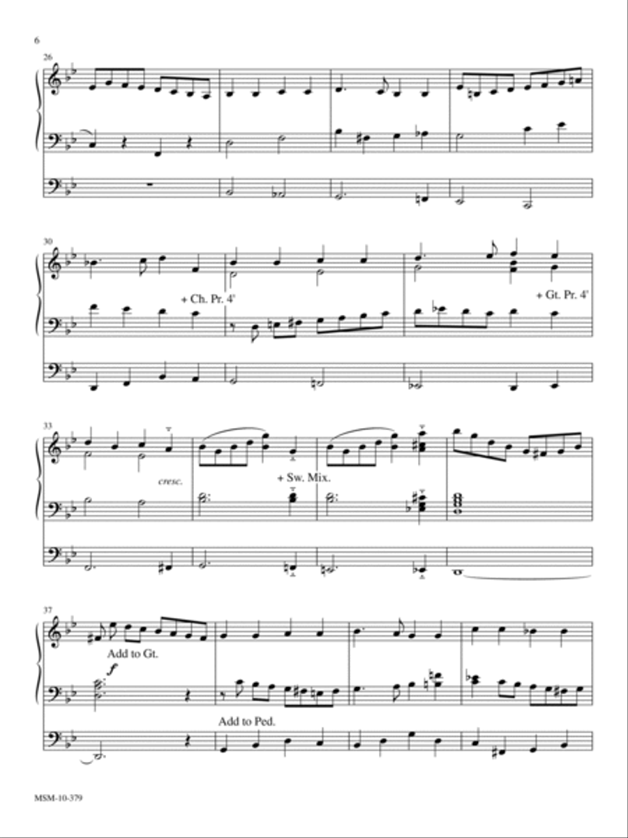 Three Hymns of Rejoicing for Organ Organ Solo scores gallery preview page 3