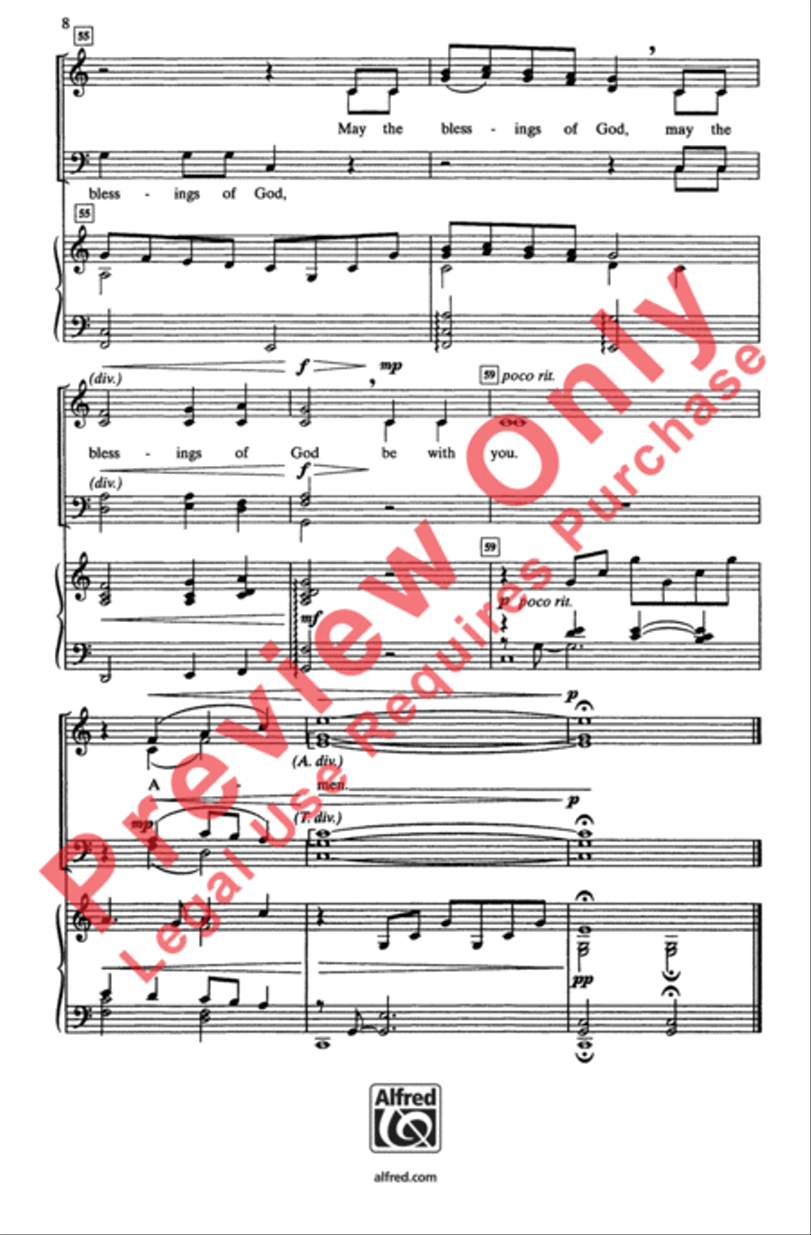 A Celtic Blessing A Celtic Blessing 4-Part scores gallery preview page 8
