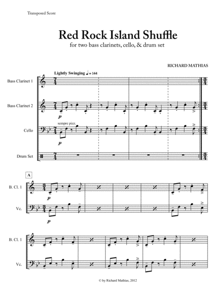 RED ROCK ISLAND SHUFFLE - for quartet image number null