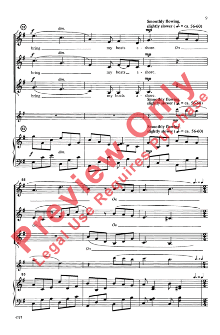 Where Go the Boats? Women's Choir scores gallery preview page 9