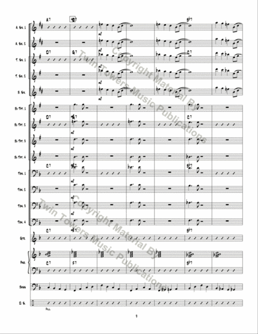 Big Red Rooster Jazz Ensemble scores gallery preview page 10