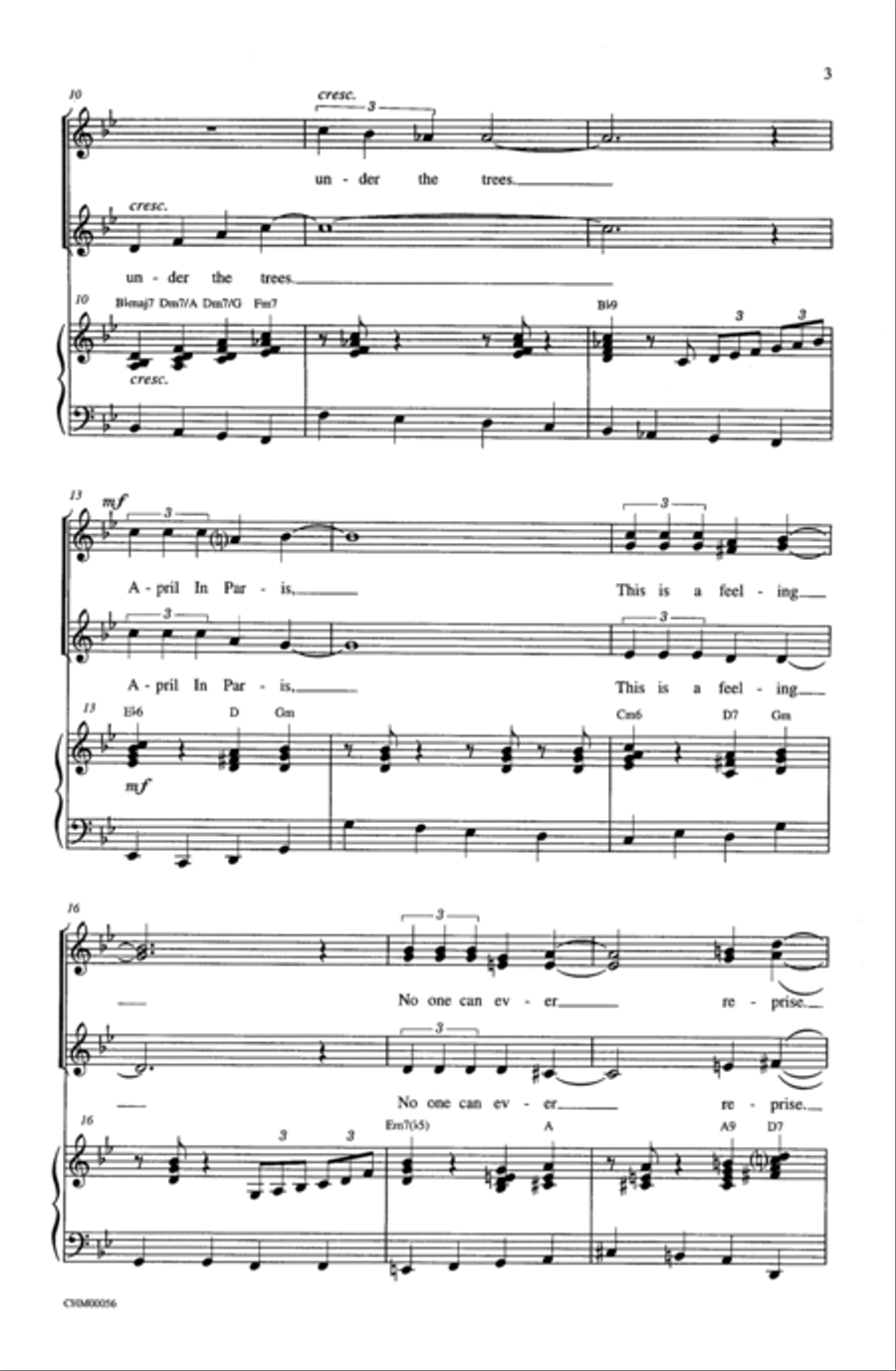 April in Paris Choir scores gallery preview page 2