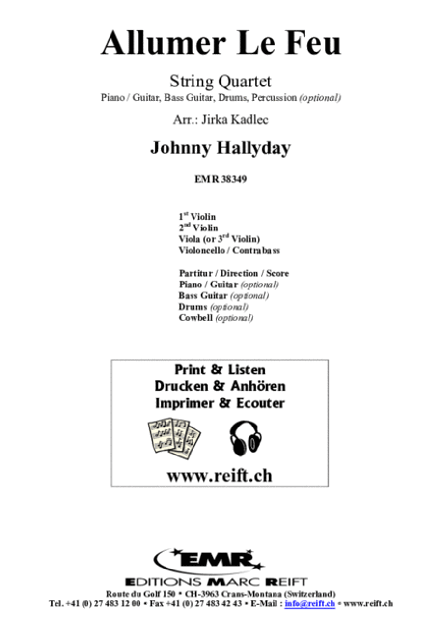 Allumer Le Feu Cello scores gallery preview page 2