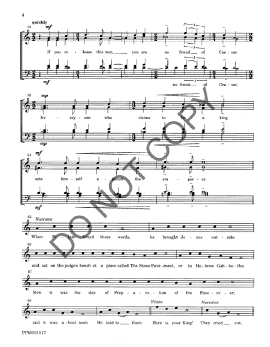 The Passion According to John A Cappella scores gallery preview page 6