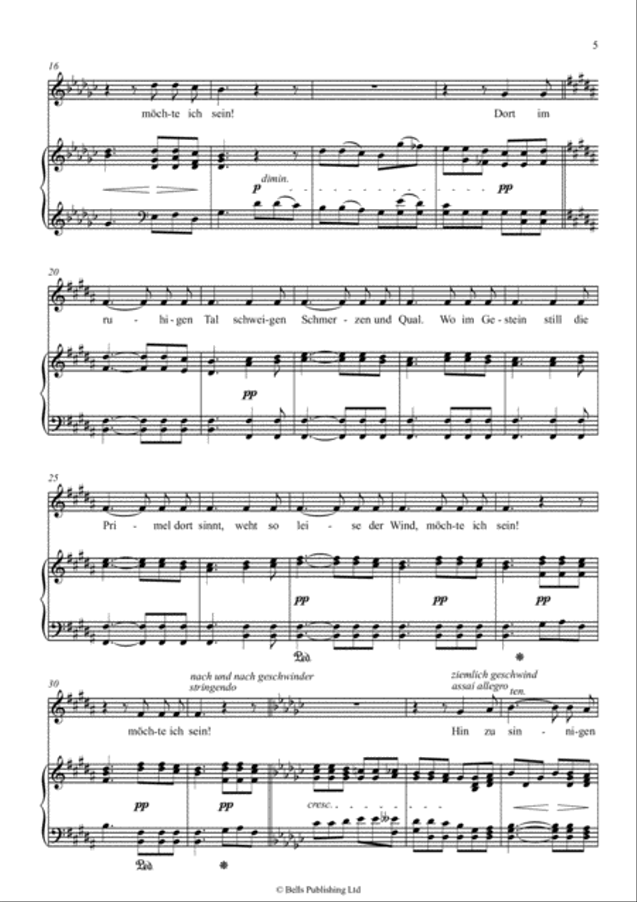 An die ferne Geliebte, Op. 98 (D Major) Voice Solo scores gallery preview page 5