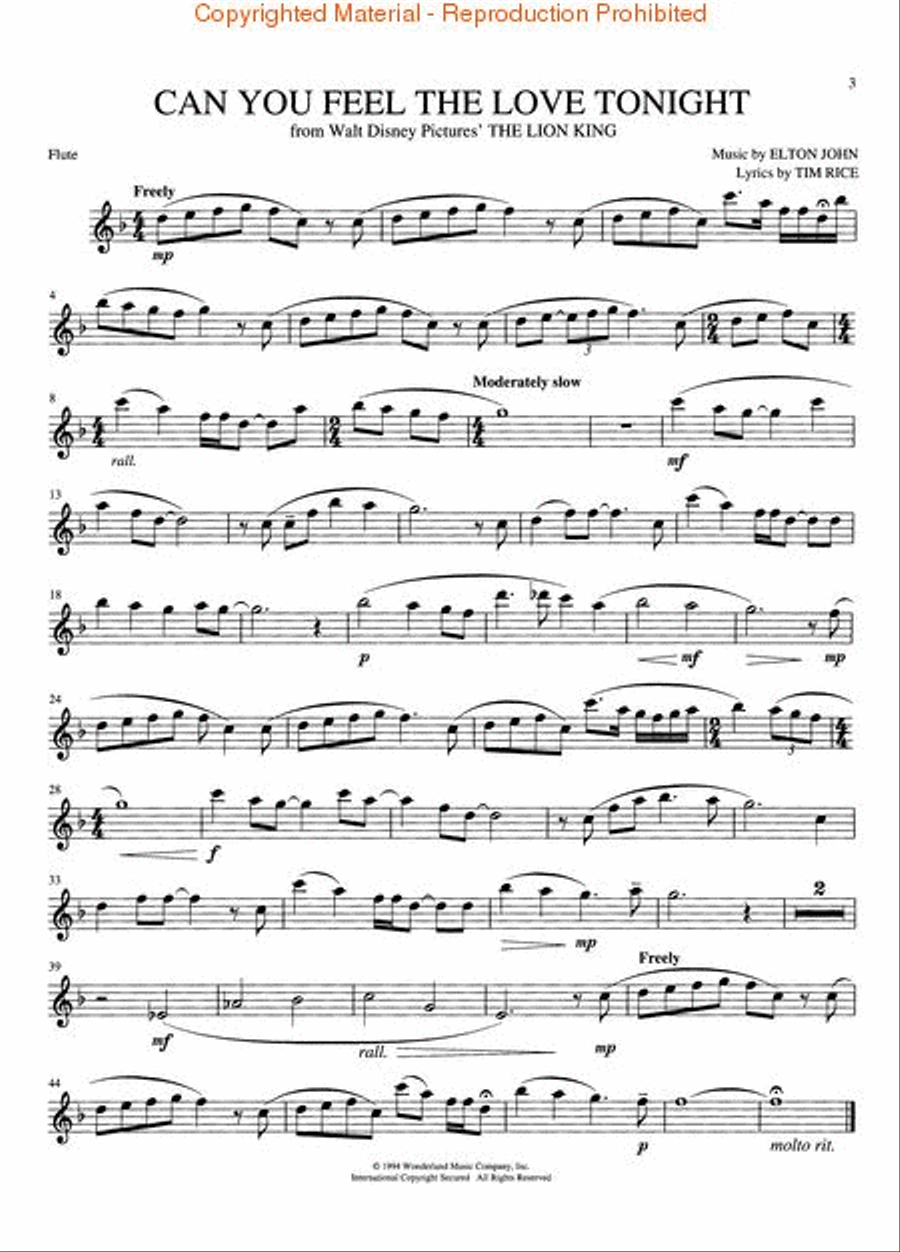 Disney Movie Magic Flute Solo scores gallery preview page 3
