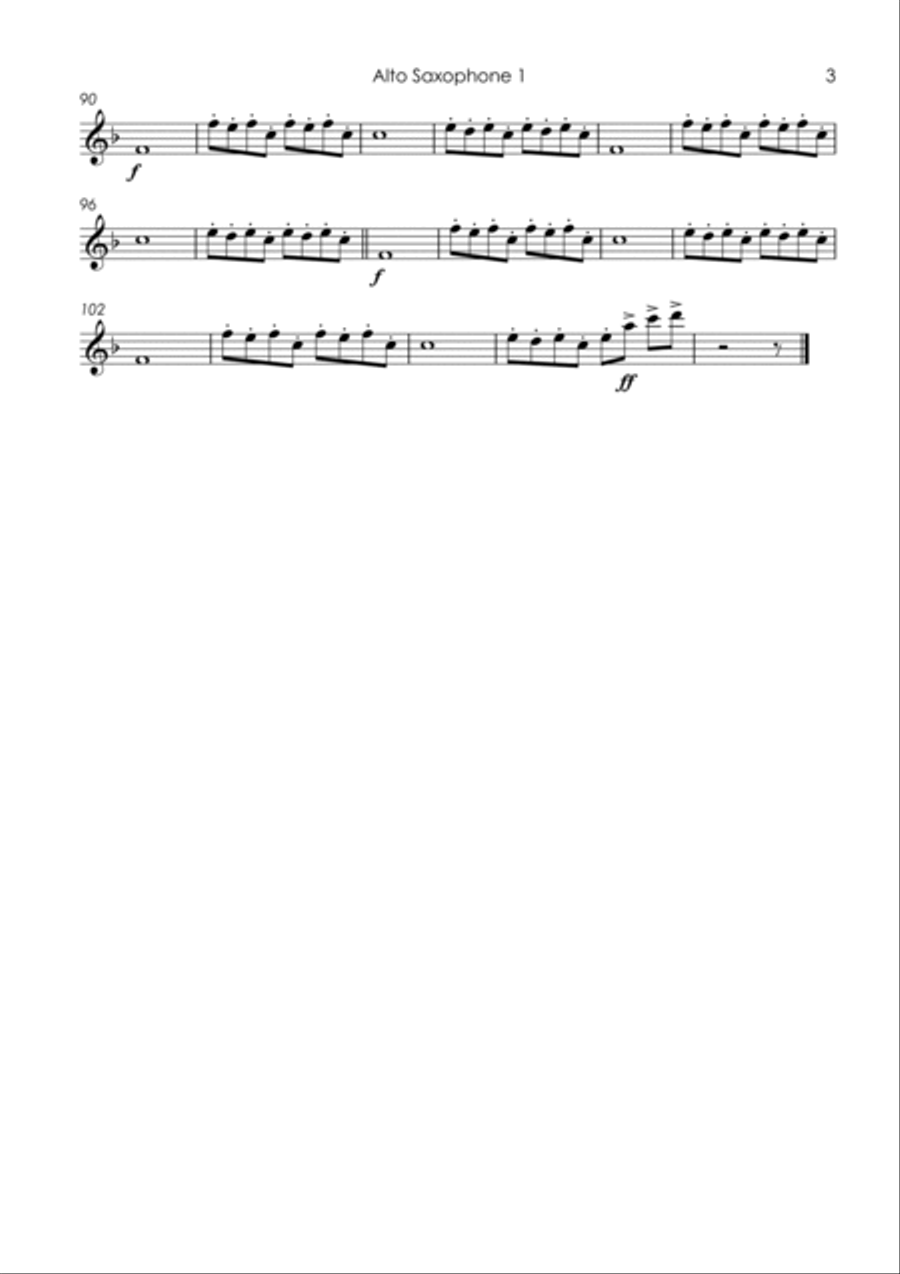 What Is Love What Is Love Saxophone Quintet scores gallery preview page 5