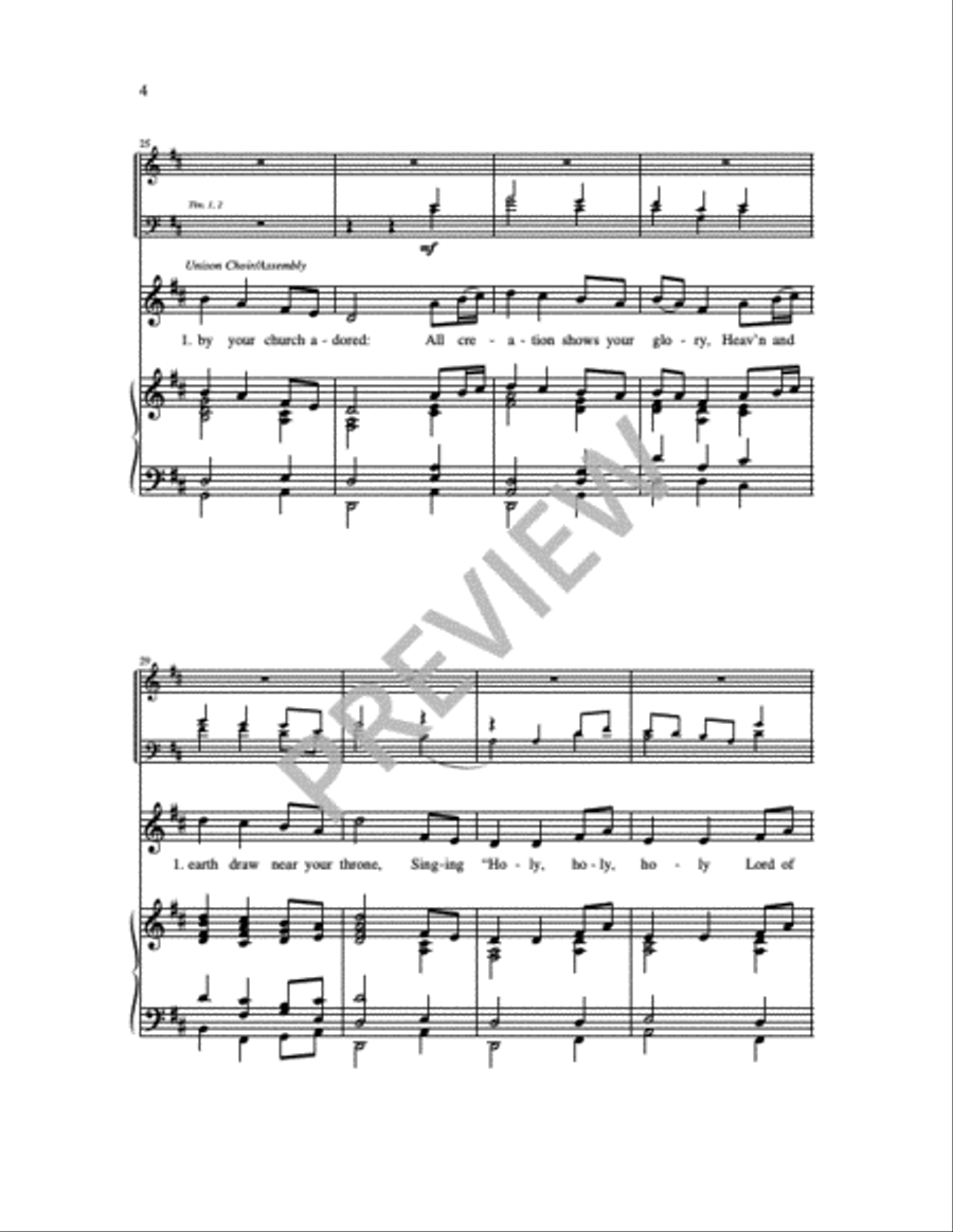 God, We Praise You 4-Part scores gallery preview page 21