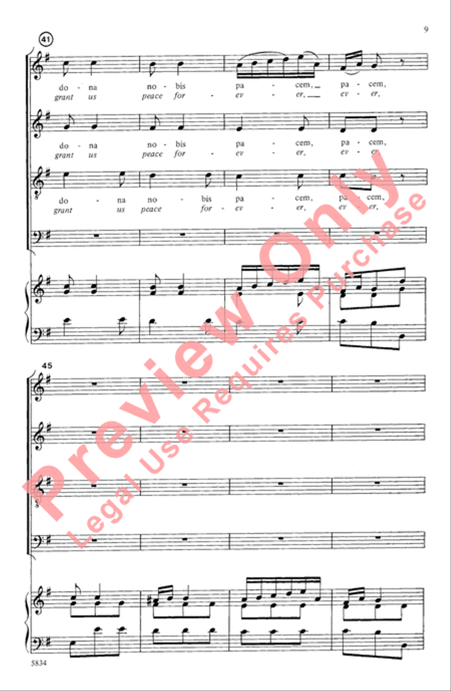 Agnus Dei 4-Part scores gallery preview page 9