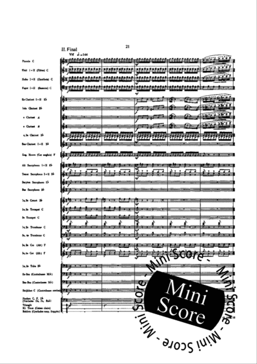 Symphonie pour Orchestre d'Harmonie Concert Band scores gallery preview page 27