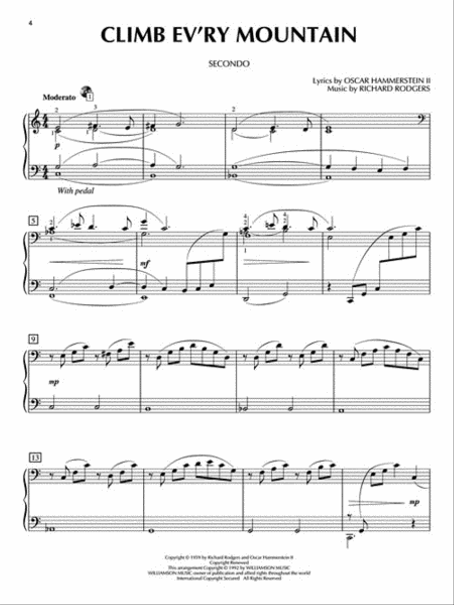 The Sound of Music 1 Piano, 4-Hands scores gallery preview page 5