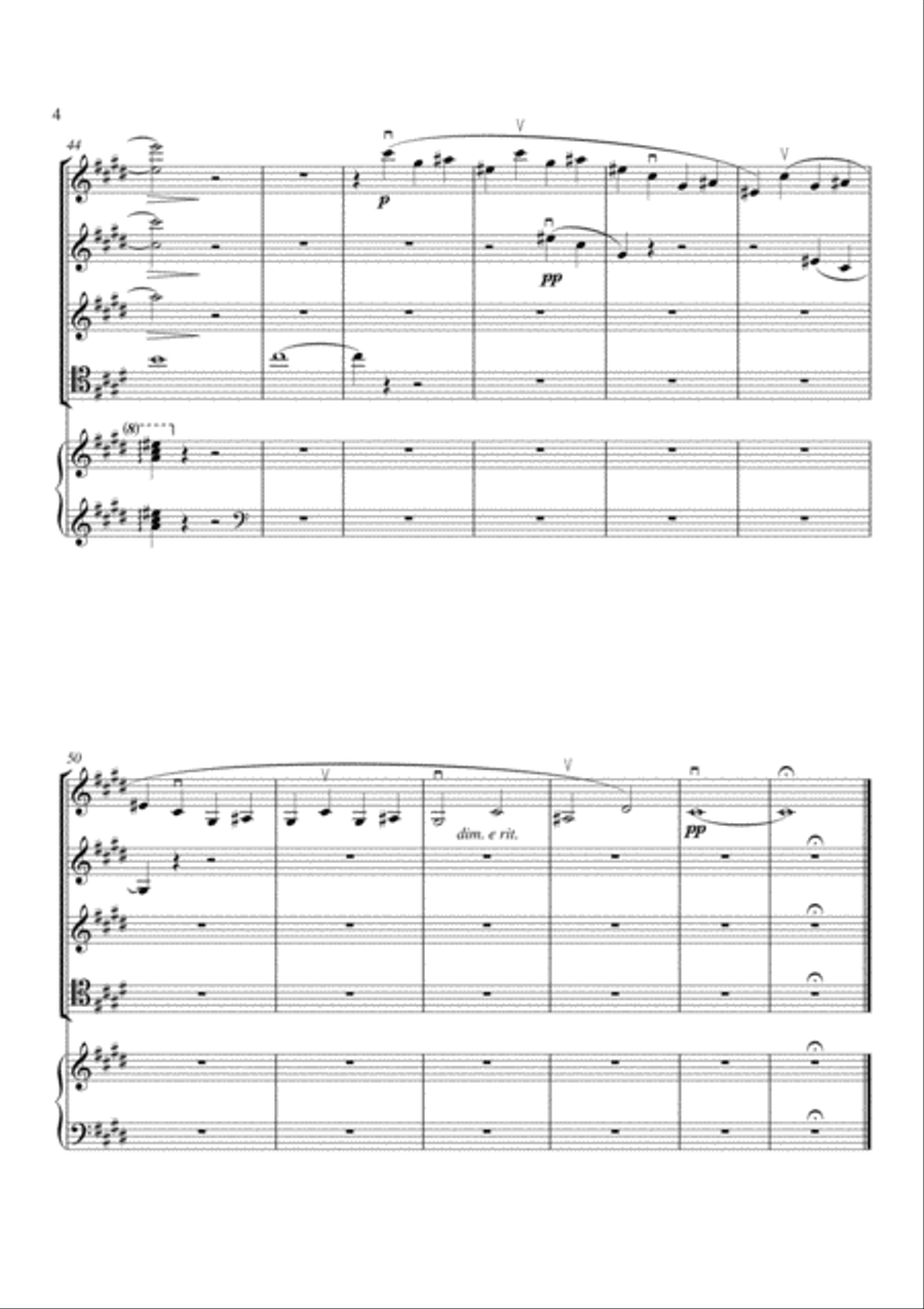 At the Grave of Richard Wagner String Orchestra scores gallery preview page 4