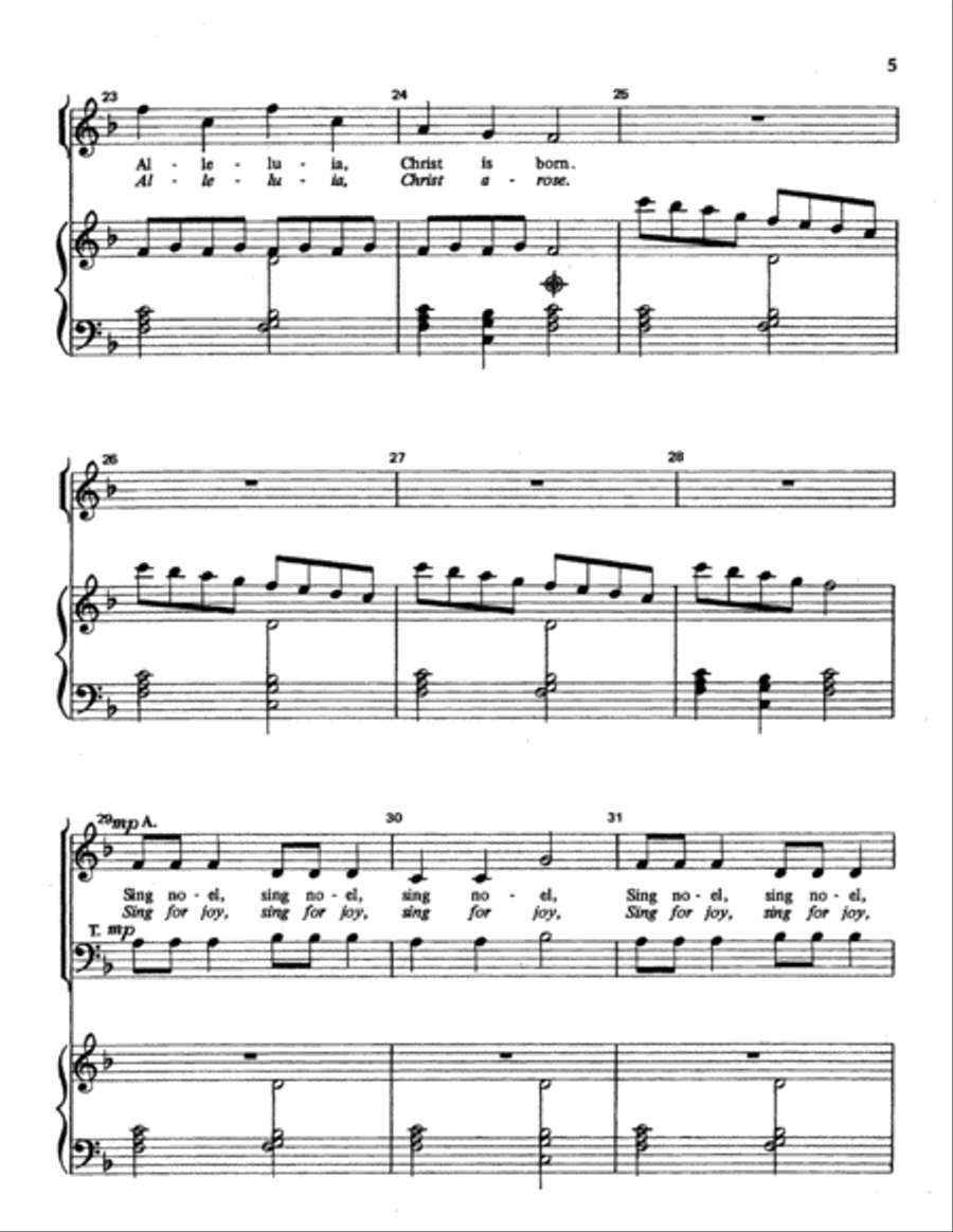 Seasonal Procession Choir scores gallery preview page 5
