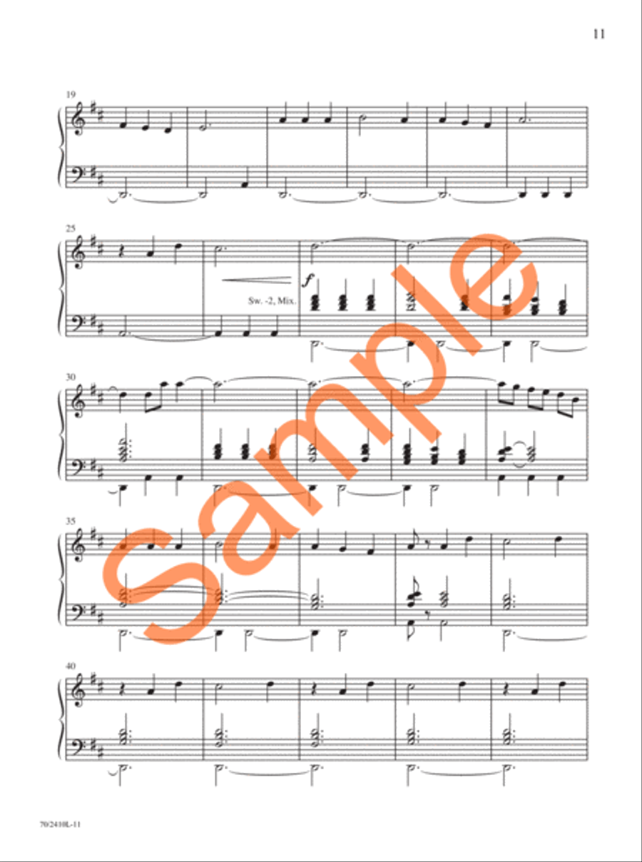 Easy Organ Library, Vol. 73 Organ Solo scores gallery preview page 8