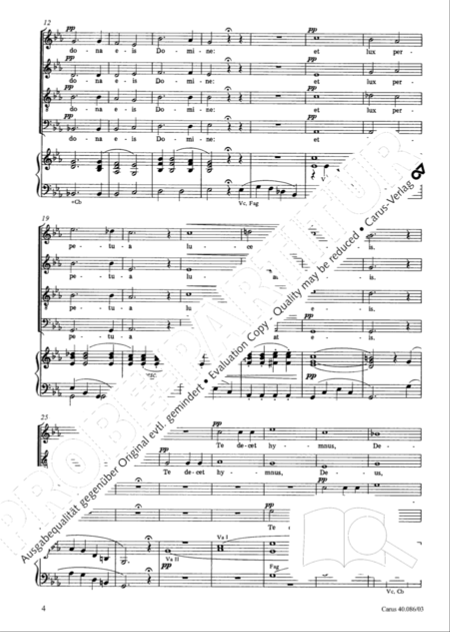 Requiem in C minor 4-Part scores gallery preview page 5