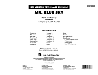 Mr. Blue Sky (arr. Roger Holmes) - Conductor Score (Full Score)