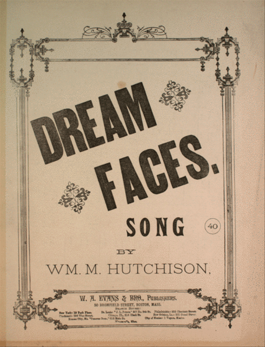 Dream Faces. Song Voice scores gallery preview page 1