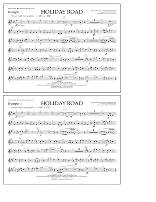 Holiday Road (from National Lampoon's Vacation) (arr. Tom Wallace) - Trumpet 1