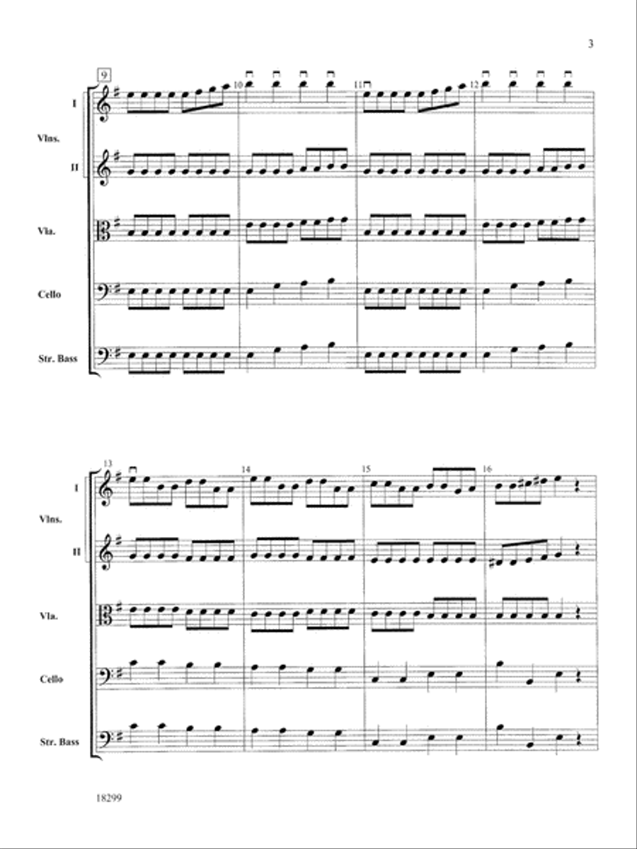 Three Scenes from a Green Valley: Score String Orchestra scores gallery preview page 3